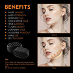MAYCREATE Jawline Exerciser for Face and Neck Toning 6PCS with Food‑Grade Silicone | Men and Women Double Chin Reducer