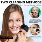MAYCREATE Facial Cleansing Brush for Deep Skin Care with Dual Sided Silicone and Microfiber Bristles
