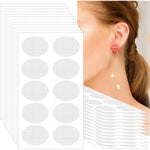 MAYCREATE Earring Lobe Support Patches for Heavy Earrings with Self Adhesive Design | Transparent Hypoallergenic Protection 15x11 cm