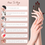 MAYCREATE 200Pcs Nail Polish Remover Foil Wraps with Pre-soaked Acetone-based Cotton Pads Gel Nail Polish Remover Wraps Finger Nail Polish Removal Tool with Cuticle Pusher & Nail Filer