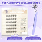 MAYCREATE 30PCS Eyelash Clusters, Wispy Lash Clusters Natural Lashes Clusters 11-12mm DIY Cluster Eyelash Extensions D Curl Individual Lashes Cluster Eyelashes Clusters for DIY Lash Extension