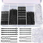 MAYCREATE® 300pcs Hair Pins Kit, 100 Black and 100 Women Hair Pins