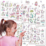 MAYCREATE Unicorn Tattoos for Kids Girls with 10 Sheets 50+ Styles Waterproof Stickers | Party Favors and Gifts