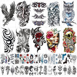MAYCREATE Temporary Tattoos Stickers for Body Art with 42 Sheets 140 Designs | Waterproof