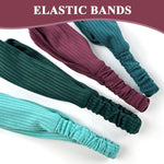 MAYCREATE® Headband for Women Girls, Stretchy Turban Hair Bands Hair Wrap Head Bands, Soft Twisted Knots Hairband for Face Clean, Makeup, Yoga, Workout (Multi C)