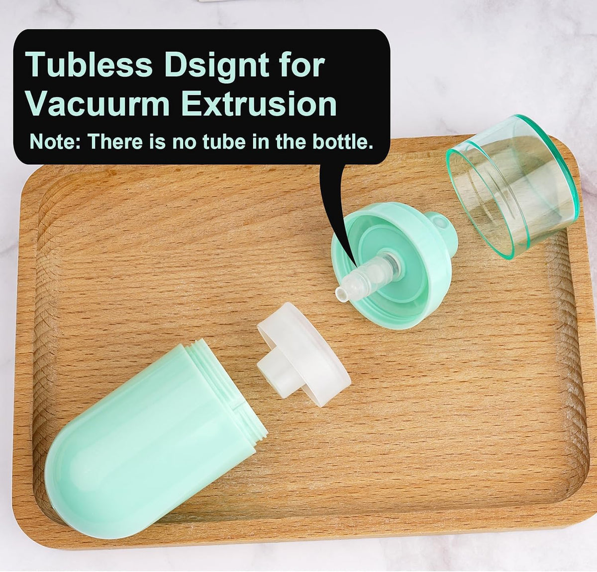 MAYCREATE Airless Pump Bottles for Travel with Leakproof Design and 30ml Capacity | Macaron Color Refillable Containers