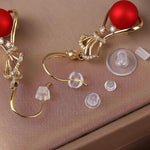 MAYCREATE Earring Backs for Ear Studs featuring 6 Styles and 550PCS Clear Clutch Stoppers
