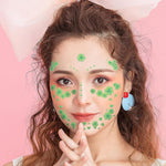 MAYCREATE 12 Sheets Glitter Face Temporary Tattoo for Women Girls, Charming Decals Flowers Face Arm Body Makeup Stickers, Waterproof Butterfly Fake Tattoos for Party, Halloween