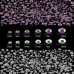 MAYCREATE Nail Art Kit Flat Back AB Crystal Rhinestones and Clear Crystal Rhinestones with Pick Up Tweezer and Rhinestone Picker Dotting Pen(1500 PCS, 6 Sizes)