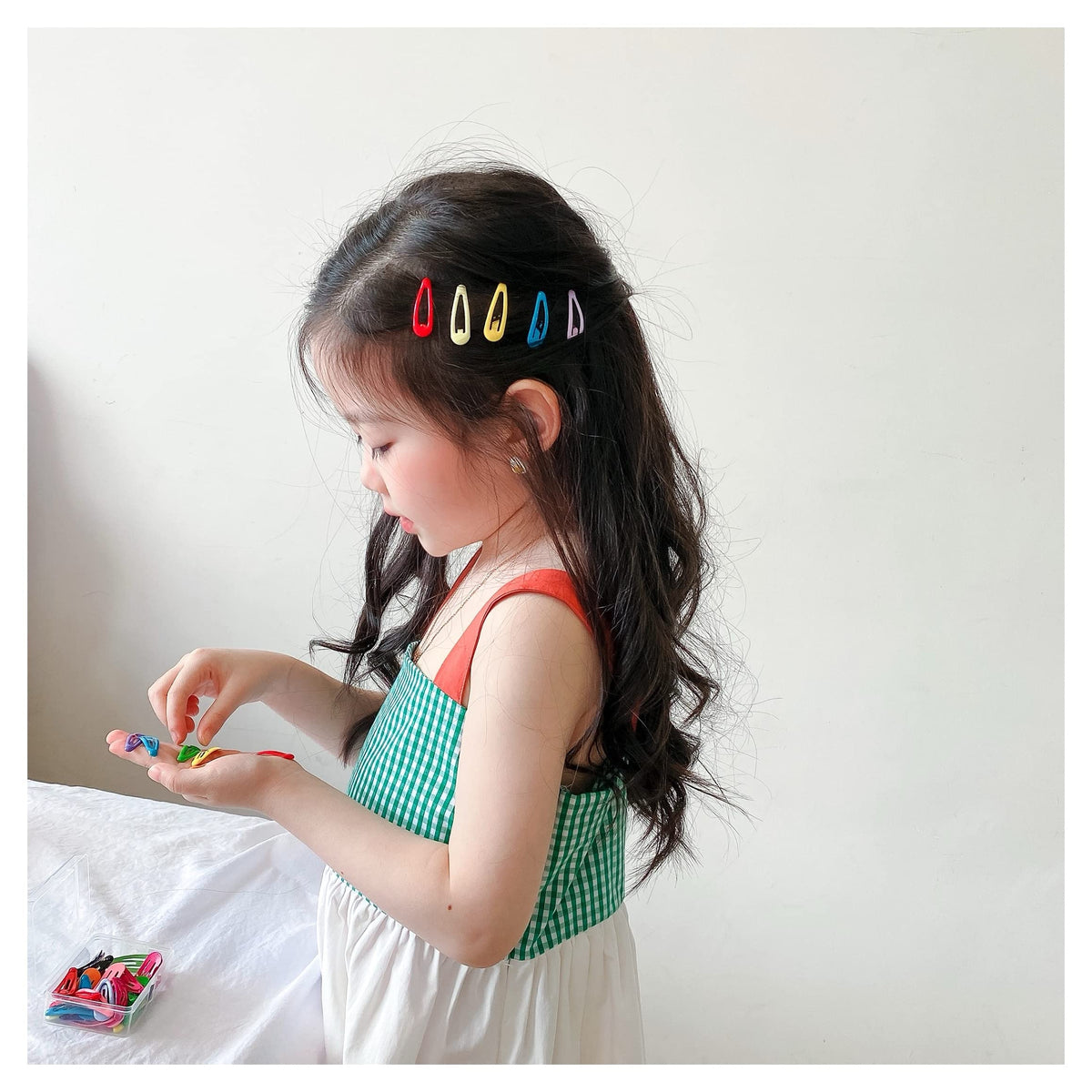 MAYCREATE Hair Clips for Girls featuring 40 Metal Snap Barrettes 2 in Assorted Candy Colors