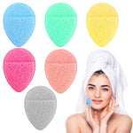 MAYCREATE® 6pcs Face Sponges for Cleansing, Reusable Puff Facial Sponges for Face Wash Face Scrubber Exfoliating Pads Sponge with Finger Cot