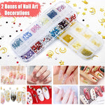 MAYCREATE 3D Nail Art Stamping Kit, 3D Nail Art Tools with Pen & Brush Painting Polish Design Kit Nail Art Stickers Nail Foil Tape Strips and Nails Art Rhinestones