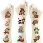 MAYCREATE® 4 Sheets Temporary Tattoos for Kids Cartoon Tattoo Stickers Party Favors Gifts for Girl Boys Home Activity Class Prizes Carnival Christmas Rewards