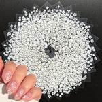 MAYCREATE® 30 Sheet Mini Flower Nail Decal Stickers Self-Adhesive Nail Art Decal Stickers Decorative Nail Decals Little White Flower French Nail Decals Craft Charm Stickers