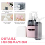 MAYCREATE Travel Bottle Kit for Toiletries 4Pcs Set, MAYCREATE 60ml Travel Bottles Travel Toiletry Bottles Kit, Small Bottles for Travel, Portable Leak Proof Spray Bottles Pump Dispenser for Lotion, Shower Gel