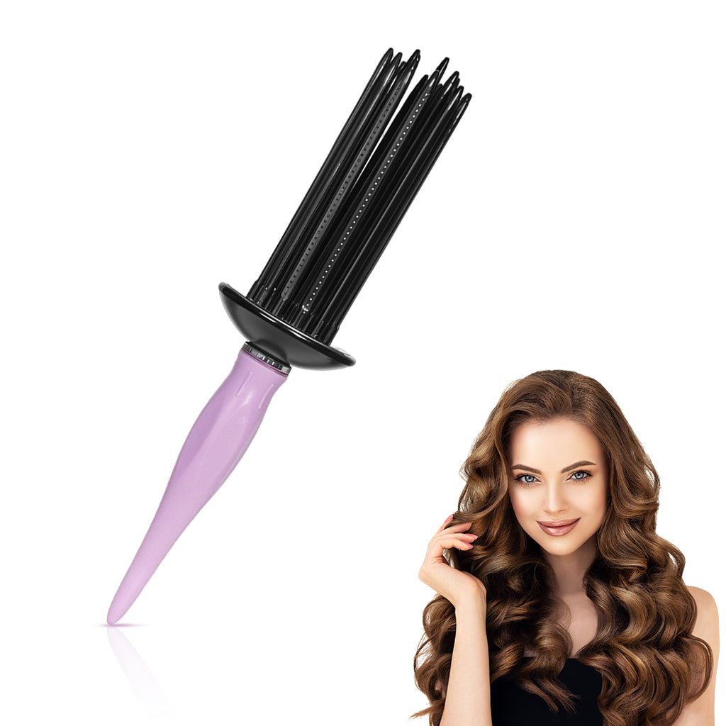 MAYCREATE Hair Roller Comb for Women, Hair Styling Tools for Curly Hair, Heatless Curler Hair Curling Tools for Hair Dryer, Easy Hair Styler Hair Curling Wand, Wavy Hair Curling Roll Comb