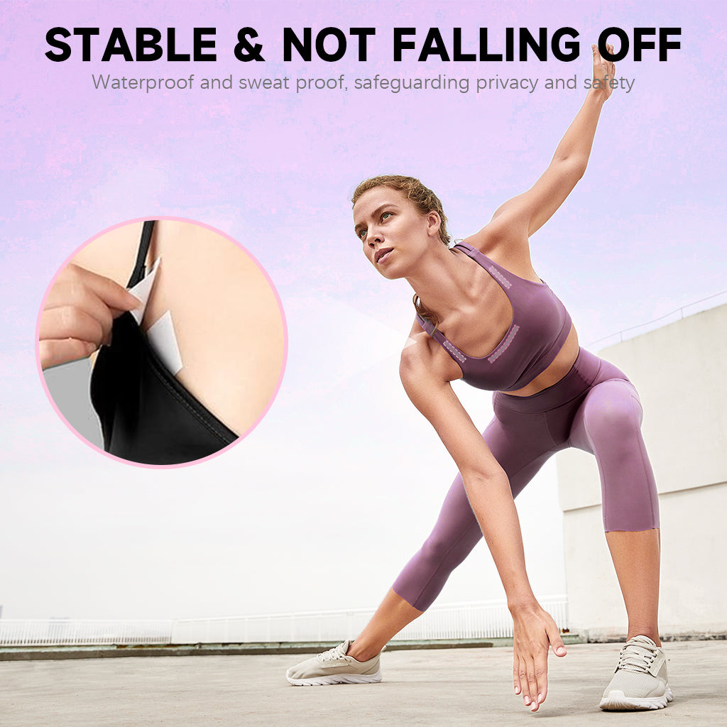 MAYCREATE Anti-exposure Tape for Shirts 5.47 Yard Adhesive Tape Dress Tape Double-Sided Invisible Modesty Tape for Clothes, Dress, Shirt, with One Roll Replacement Refill