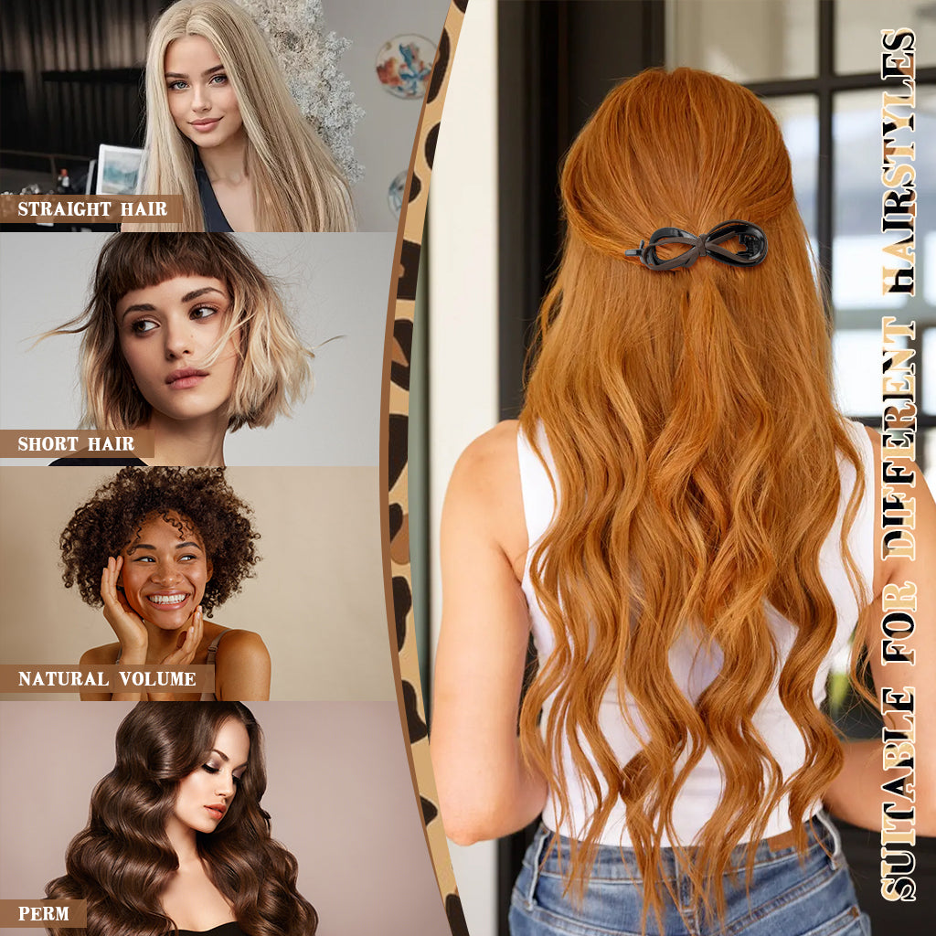 MAYCREATE 3pcs Bow Hair Clips for Girls Women Line Bow Charm Hair Pins Hair Clips for Half Updo French Twist Stylish Hair Pins Chic Hair Accessories for Girls Women