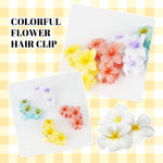 MAYCREATE 4Pcs Flower Claw Clip Hawaiian Flower Hair Clutcher for Women Large Plumeria Hair Clips for Thin Thick Hair Boho Beach Banana Clips Claw Clips Gifts Hair Accessories for Women, Girls