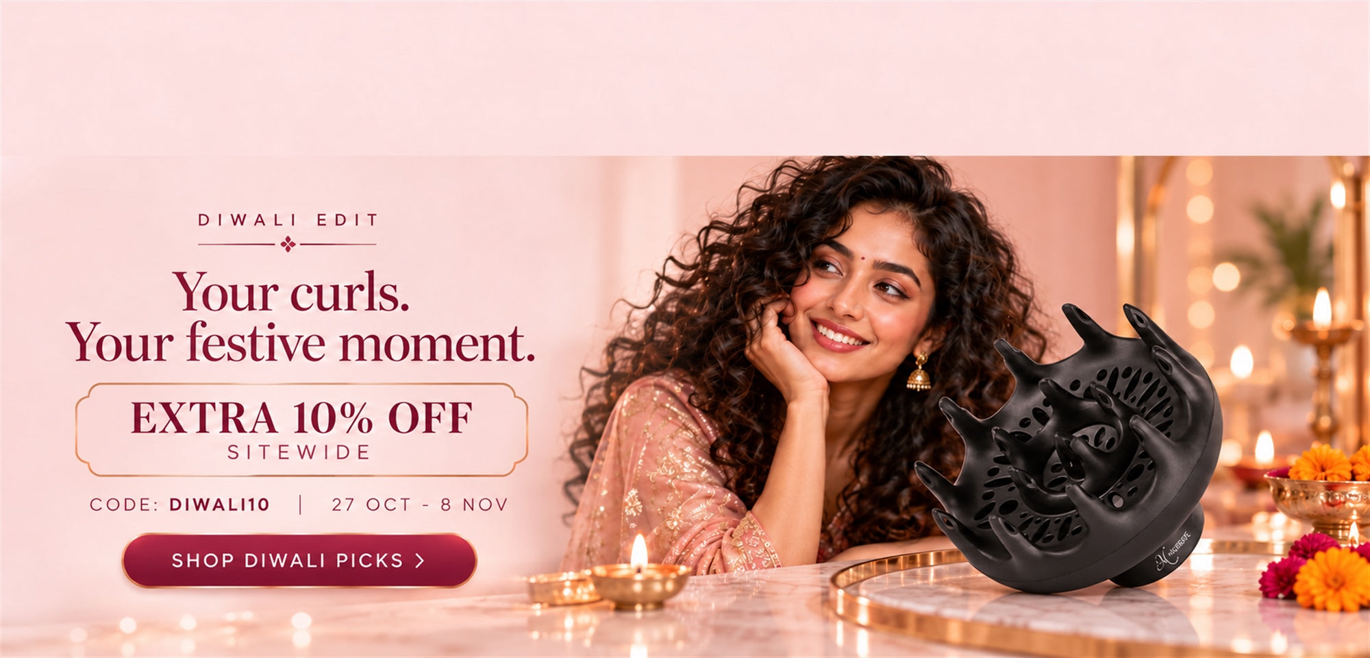 Diwali 2026 SITEWIDE 10% off DIWALI10 - maycreate - new-maycreate-1-desktop - 27 Oct to 8 Nov