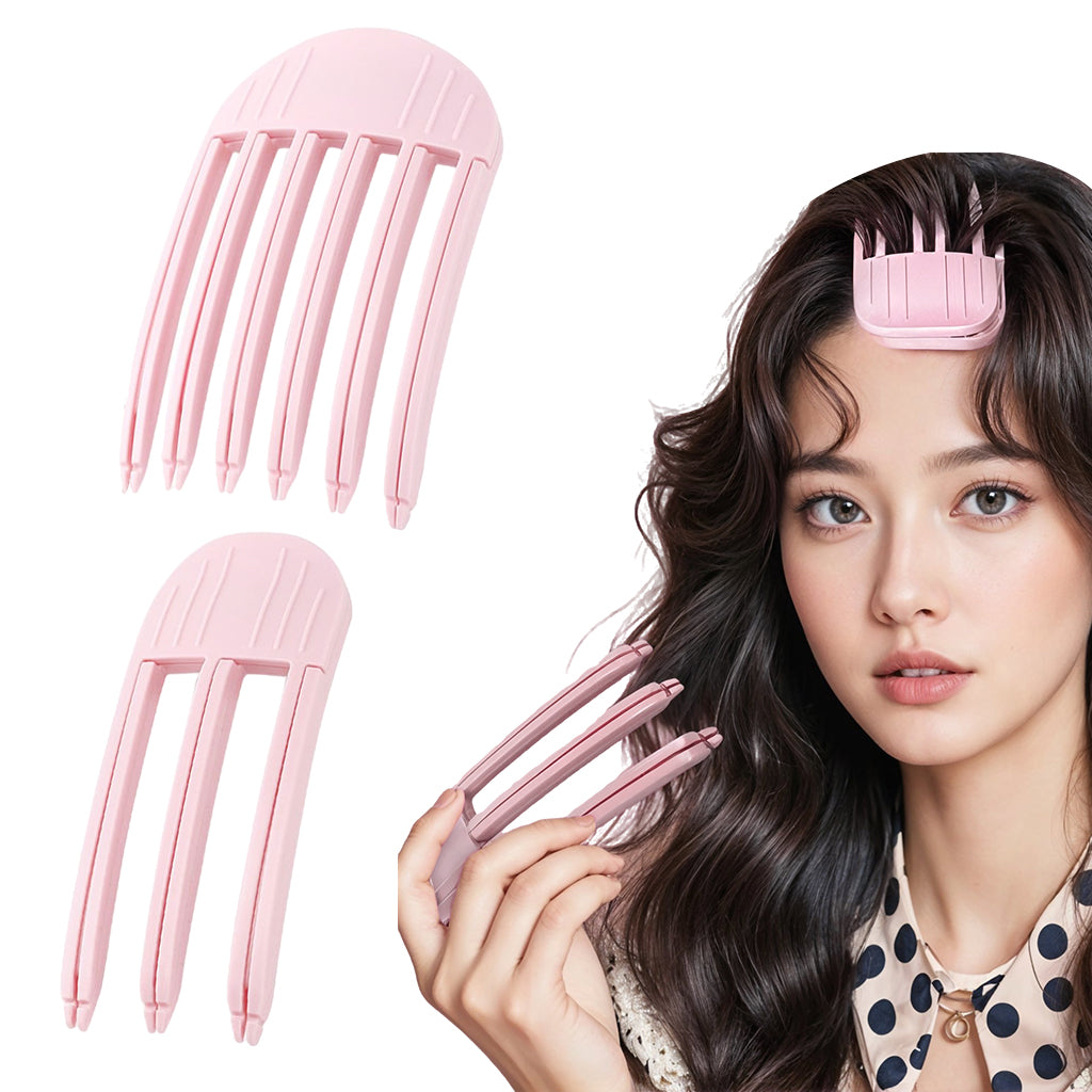 MAYCREATE 2Pcs Hair Volumizer Hair Volume Clips for Women Men, Hair Puff Clips for Women, 3 & 6 Teeth Instant Comb for Fluffy Bangs, Volumizing Hair Clips No-Trace Hair Root Lifting Clips