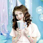 MAYCREATE 4 Sheet Glittering Mermaid Tattoo Stickers for Girls Temporary Waterproof Tattoo Sticker Arm Stickers Makeup Stickers Party Stickers