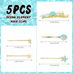 MAYCREATE 5Pcs Hair Pins for Girls