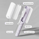 MAYCREATE Comb Scalp Massager Hair Bush Retractable Bristle Self-cleaning DesignAnti Static Hair Comb Hair Travel Hair Styling Brush