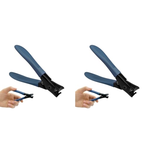 MAYCREATE® Thick Nail Clipper, Toenail Clipper with Long Handle Stainless Steel Nail Cutter for Tough Nails Thick Nails, Anti-splash Nail Clipper for Adults, Seniors, Manicure Nail Clipper 2 PCS