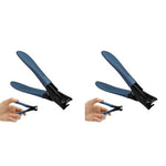 MAYCREATE® Thick Nail Clipper, Toenail Clipper with Long Handle Stainless Steel Nail Cutter for Tough Nails Thick Nails, Anti-splash Nail Clipper for Adults, Seniors, Manicure Nail Clipper 2 PCS