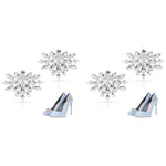 MAYCREATE® 4PCS Shoe Clips Charms for Women Crystal Rhinestone Decoration Detachable Buckle Bridal Wedding Prom Party High Heels Accessories