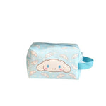 MAYCREATE® Small Makeup Pouch, Kawaii Makeup Bag, Cartoon Cosmetic Bags for Women Girls, PU Leather Cosmetic Pouch, Cute Cinnamoroll Travel Toiletry Bag Office School Stationeries Pouch with Handstrap