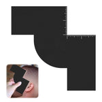 MAYCREATE® Hair Trimming Guide Card with Scales Color Spray Guiding Card Hairline Guiding Card for Shaping Barber Line Up Tool Edge Up Tool Hair Line Card for Salon, Home Barber