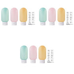 MAYCREATE® Travel Bottles for Toiletries 3pcs Set, 60ml Travel Toiletry Bottles, Small Bottles for Travel, Refillable Leakproof Squeeze Bottles Travel Containers with Lids for Shampoo Lotion, BPA-Free 9 PCS
