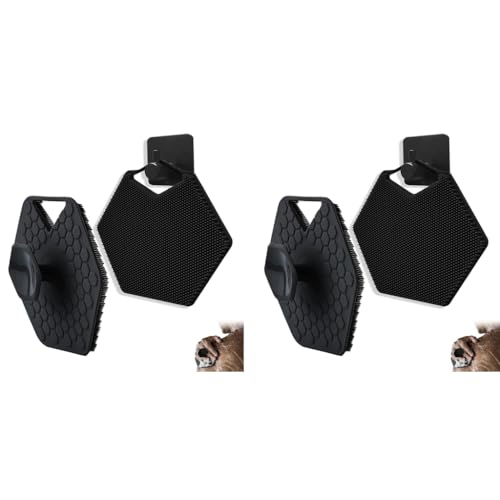 MAYCREATE® Silicone Body Scrubber Buffer Exfoliating Brush with Loofah Bath Brushes for Men Women Kids use in Shower Scalp Hair Shampoo Skin Cleaning 2PCS