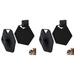 MAYCREATE® Silicone Body Scrubber Buffer Exfoliating Brush with Loofah Bath Brushes for Men Women Kids use in Shower Scalp Hair Shampoo Skin Cleaning 2PCS