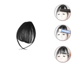 MAYCREATE Hair Extensions for Women with Clip In Bangs and Rayon Fiber | Black Fringes
