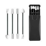 MAYCREATE Reusable Silicone Cotton Swabs Kit for Makeup and Ear Cleaning with Dual Heads and Storage Case
