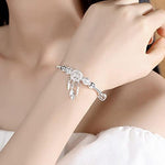 MAYCREATE Silver Creative Dreamcatcher Electroplate Bracelet for Women,Adjustable Size,Fashion Stylish Jewelry for Girls, With Gift Box