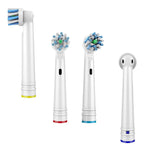 MAYCREATE Replacement Brush Heads for Oral B Braun | Pack of 8 with Cross Action Nylon Bristles
