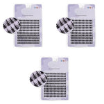 MAYCREATE® False Eyelash Extensions Kit DIY 160pcs Eye Lashes Clusters 11-12-13mm Mixed Natural Curl False Eyelashes for Women Girls Home Use Wispy Lash X 3