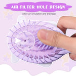 MAYCREATE® Toddler Hair Brush for Girls Kuromi Paddle 5.3 Inches Kids Detangler Oval Scalp Massager Cartoon Comb 3 PCS
