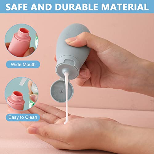 MAYCREATE® 33PCS Travel Bottles for Toiletries Refillable Bottle Empty Containers Cream Jars Spray Bottle Kit for Lotion Shower Gel Shampoo