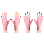MAYCREATE Anti UV Gloves for Gel Nail Lamp with UPF 50+ Protection and Stretchy Spandex | Pack of 2