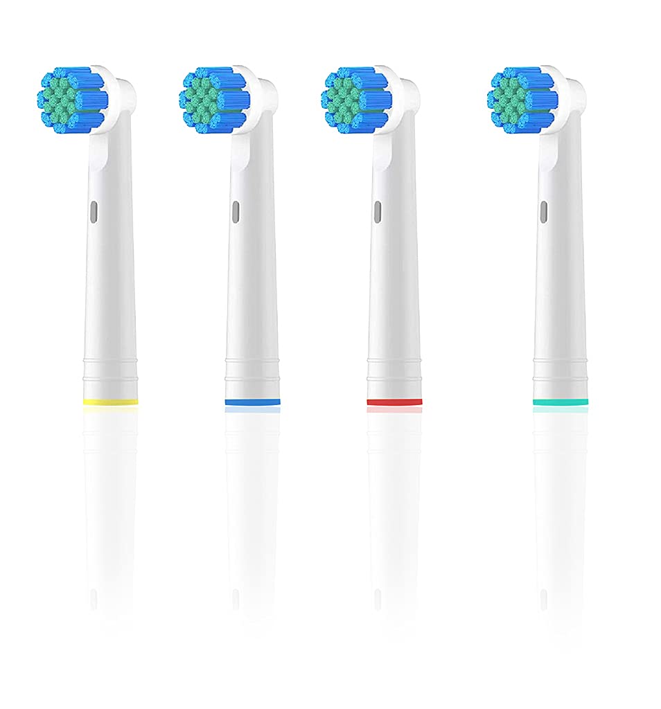 MAYCREATE Oral B Electric Toothbrush Heads for Sensitive Cleaning with DuPont Bristles 4pcs | Fits Pro Genius Vitality and Smart Series