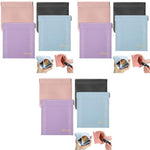 MAYCREATE® 4 Pack Mini Makeup Bag Small Pouches for Women Pu Cosmetic Squeeze Top Pocket Storage Pouch Coin Purse Lipstick Jewelry Accessories Self-Closing 4.3X4.7In Assorted 3PCS
