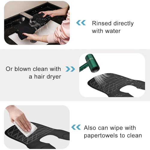 MAYCREATE® 2Pcs Silicone Waterproof Hair Dye Shawl & Cutting Collar, Flexible Fit with Guiding Lines, Hair Catcher Cutting Mat for Barbers & Stylists, Non-Irritating Salon Tools