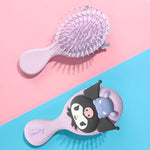 MAYCREATE® Hair Brush for Girls Kuromi Paddle 5.3 Inches Kids Detangler Toddler Hair Brushs Oval Scalp Massager Cartoon Comb for Baby Girl