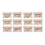MAYCREATE® 12 Pcs Jewellery Organisers Pouch with Zipper Small Velvet Jewellery Pouches for Storage Travel Transparent Cover Jewelry Pouch for Necklaces Bracelets Rings Earrings Brooches