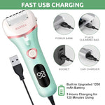 MAYCREATE® Callus Remover with 3Pcs Grinding Head &Pedicure Tools Foot Scrubber for Dead Skin Pedicure Kit for Women Pedicure Machine Rechargeable Foot Care